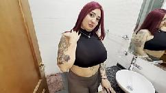 El marido se fue a trabajar y ella prueba la pija del mejor amigo