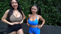 Recogiendo bellezas asiáticas en la calle